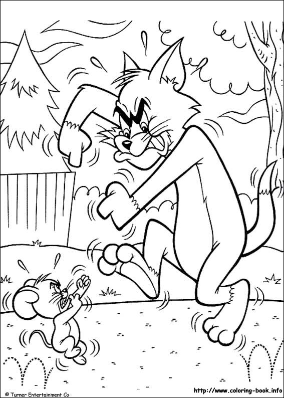 Tom and Jerry coloring picture